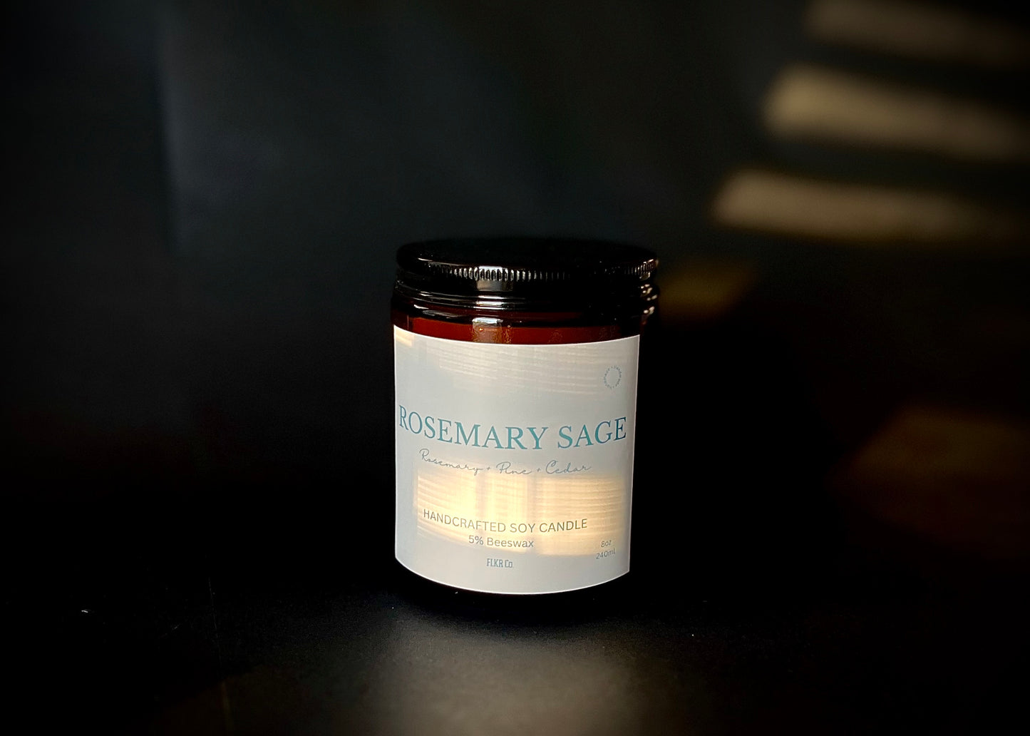 8 oz Amber Jar Soy Candle