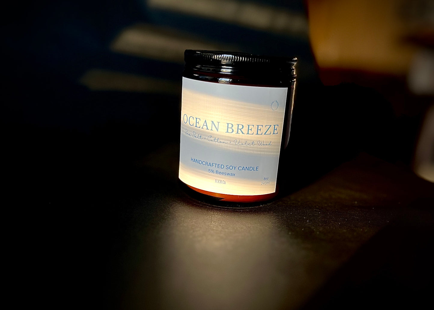 8 oz Amber Jar Soy Candle