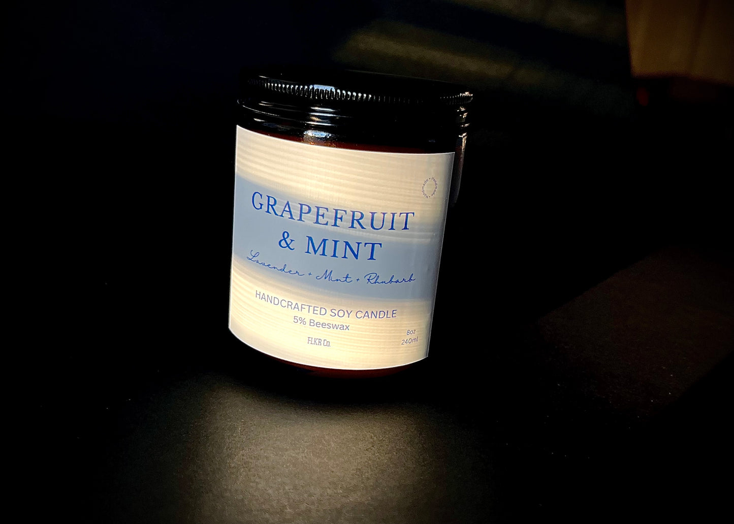 8 oz Amber Jar Soy Candle